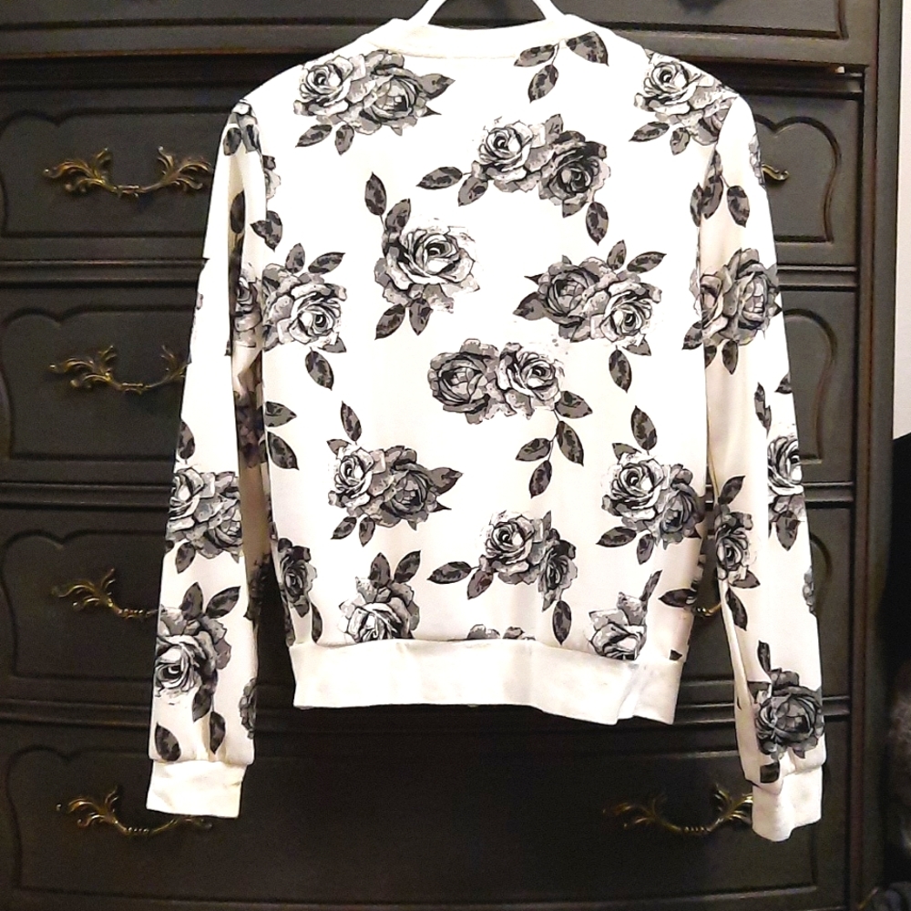 Rose print jacket - Picture 3 of 7
